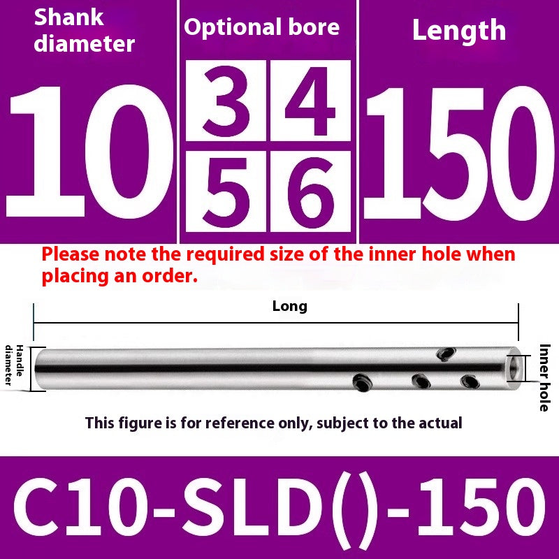 2059-High precision side solid SLD extension rod CNC milling cutter extended rod small diameter straight handle deep cavity avoidance C12C16C20 Shandong Denso Pricision Tools Co.,Ltd.